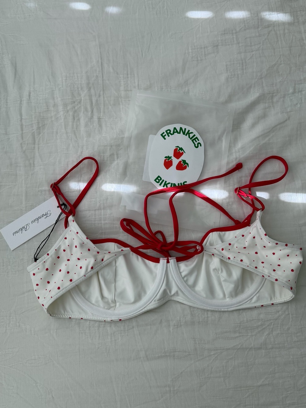 Frankie's Bikinis Cola Tiny Berry Underwire Bikini Top - Picture 5 of 7